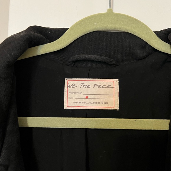 ❌SOLD❌Free People black jacket - Picture 3 of 5